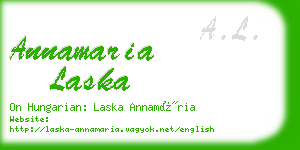 annamaria laska business card